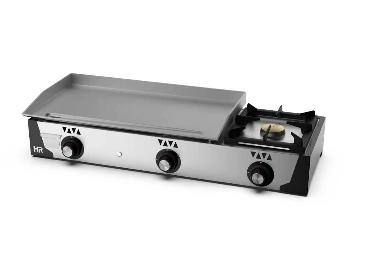 Plancha Gaz Acier Poli 6 mm 12900 W – HR Fainca