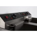 Friteuse professionnelle Électrique - 2 x 10 Litres - Vidange - 2 x 5 kW - Combisteel – Image 4