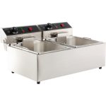 Friteuse Professionnelle Électrique - 2 x 6 L sans Robinet de Vidange - Combisteel – Image 3