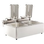 Friteuse Professionnelle Électrique - 2 x 6 L sans Robinet de Vidange - Combisteel – Image 4