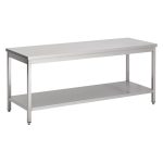 Table Inox Avec Etagère Basse Soudée - Gamme 700 - Combisteel – Image 2