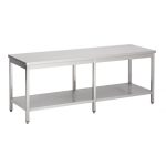 Table Inox Avec Etagère Basse Soudée - Gamme 700 - Combisteel – Image 4