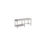 Table Inox Pro Avec Demi Etagère - Gamme 800 - Combisteel