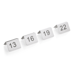 Ensemble de 12 numéros de table en Acier au nickel-chrome - 13 à 24 - Was Germany