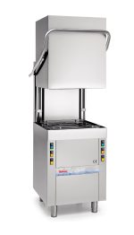 Lave-Vaisselle à Capot professionnel Double Paroi TS101 Panier 500 x 500 - Monophasé - Teikos