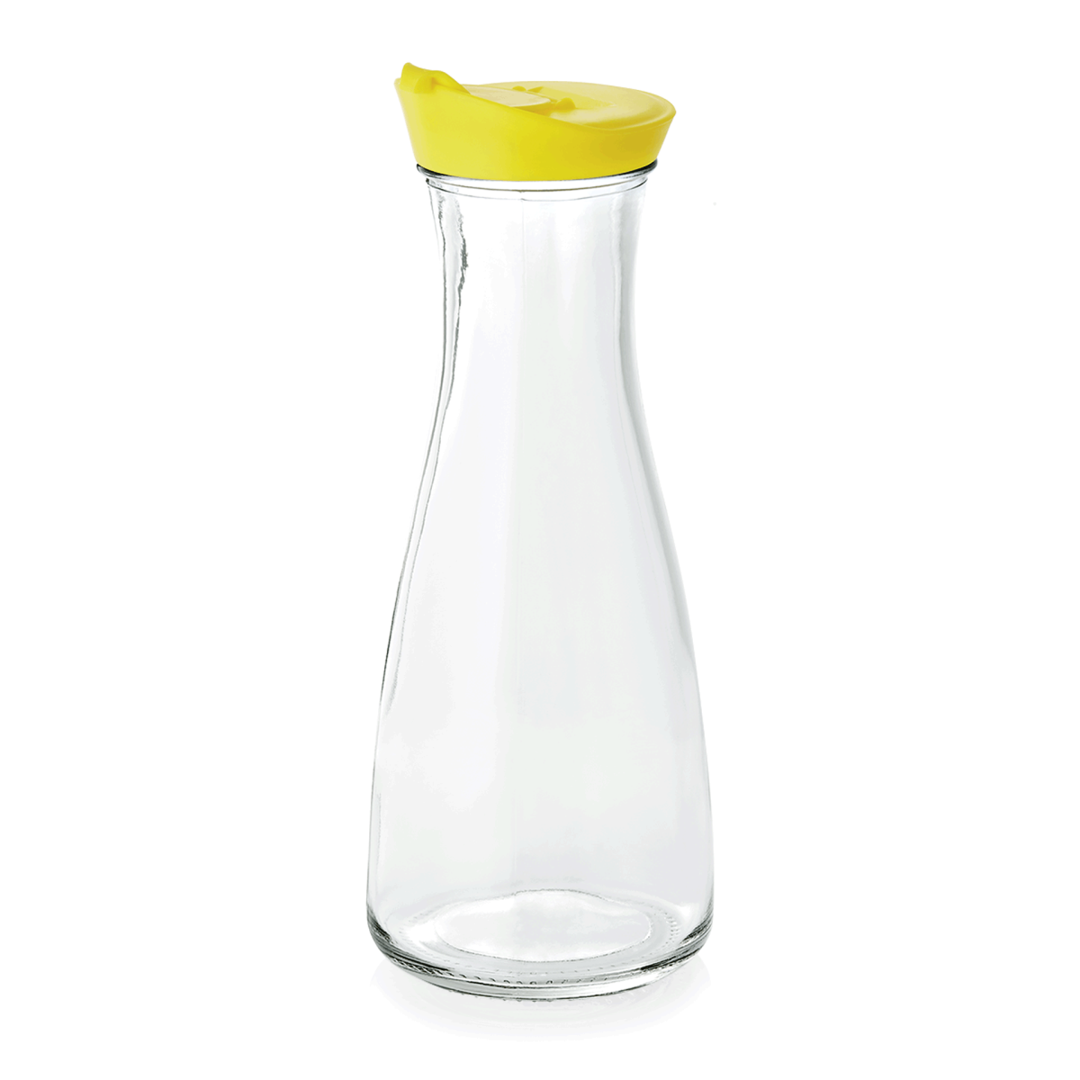 Carafe en Verre trempé 1litre jaune H 260 mm Ø 100 mm – Was Germany