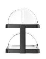 Vitrine de Buffet Couvercle Coulissant Roll-Top Duo UNIQ - Double - Hendi – Image 4