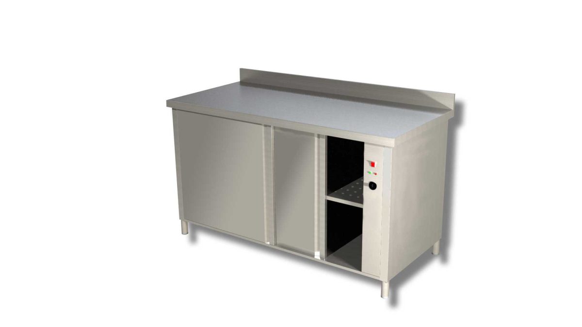 Table chauffante 2 Portes Coulissantes – Dosseret – Gamme 700 – Ristopro
