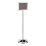 Support d'information en Acier au nickel-chrome argenta H 1200 mm - Was Germany – Image 2