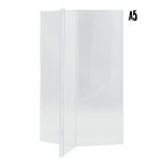 Porte-affiche en  Y - 3 faces -  acrylique transparent - Format A5 - Securit – Image 2