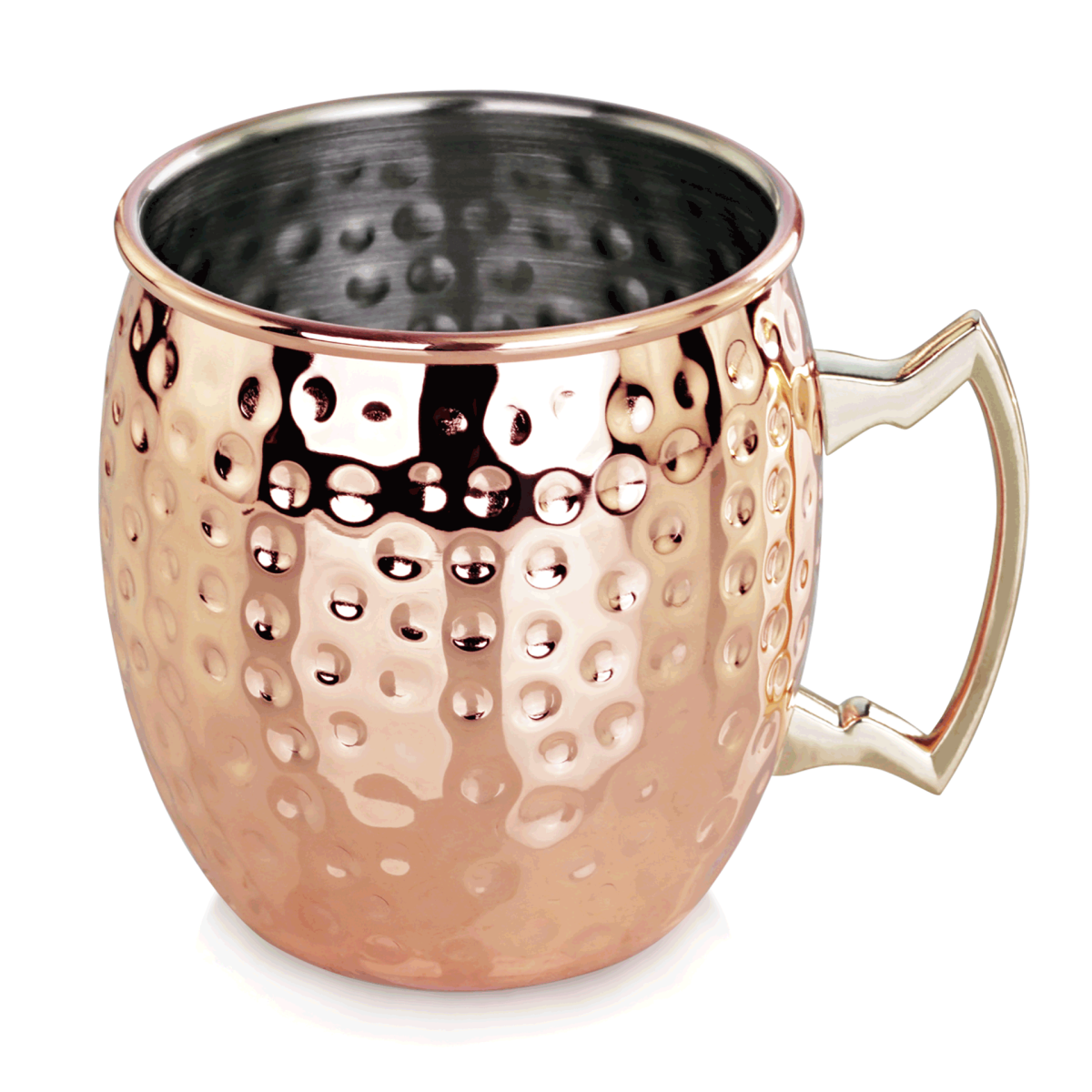 Verre à Moscow Mule Aspect Cuivre Martelé H 90 mm Ø 87 mm – Was Germany