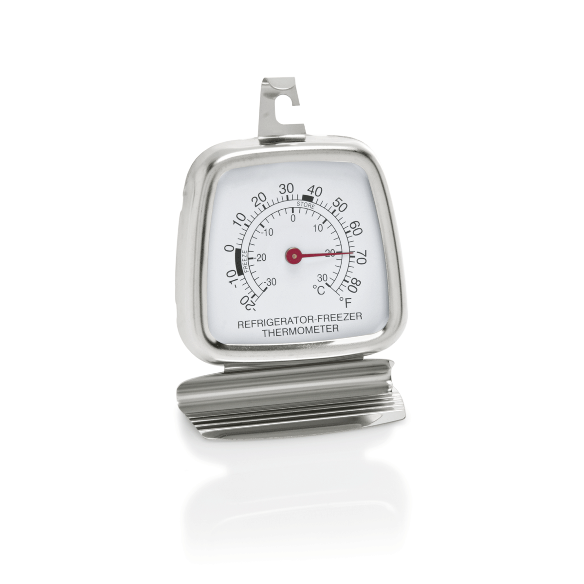 Thermomètre de réfrigérateur en Acier Inoxydable L 85 mm H 85 mm – Was Germany