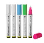 Feutres à craie 6 mm 1 rose 1 vert 1 bleu et 2 feutres blancs - Hendi – Image 4