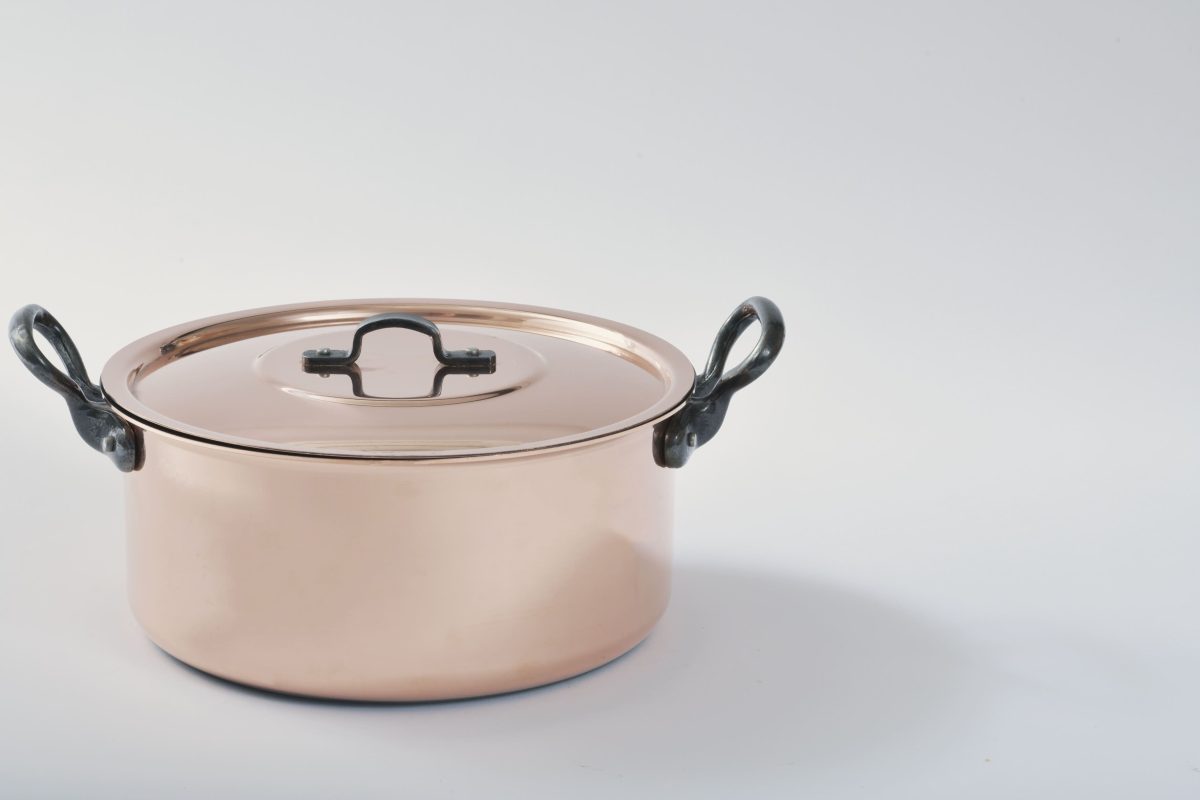 FAITOUT AVEC COUVERCLE – CUIVRE – SAUF INDUCTION – BAUMALU