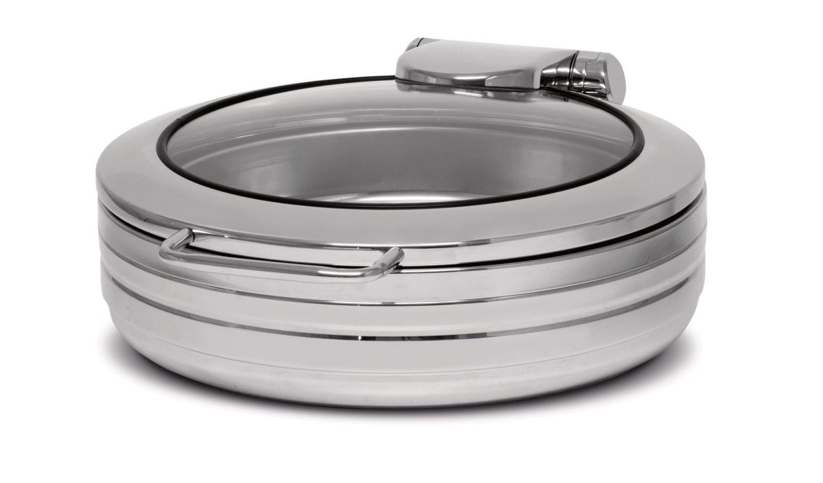 Chafing Dish Rond Couvercle en Verre 6 Litres – Pujadas
