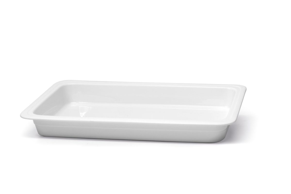 Plat Rectangulaire en Porcelaine pour Chafing Dish P390003 – Pujadas