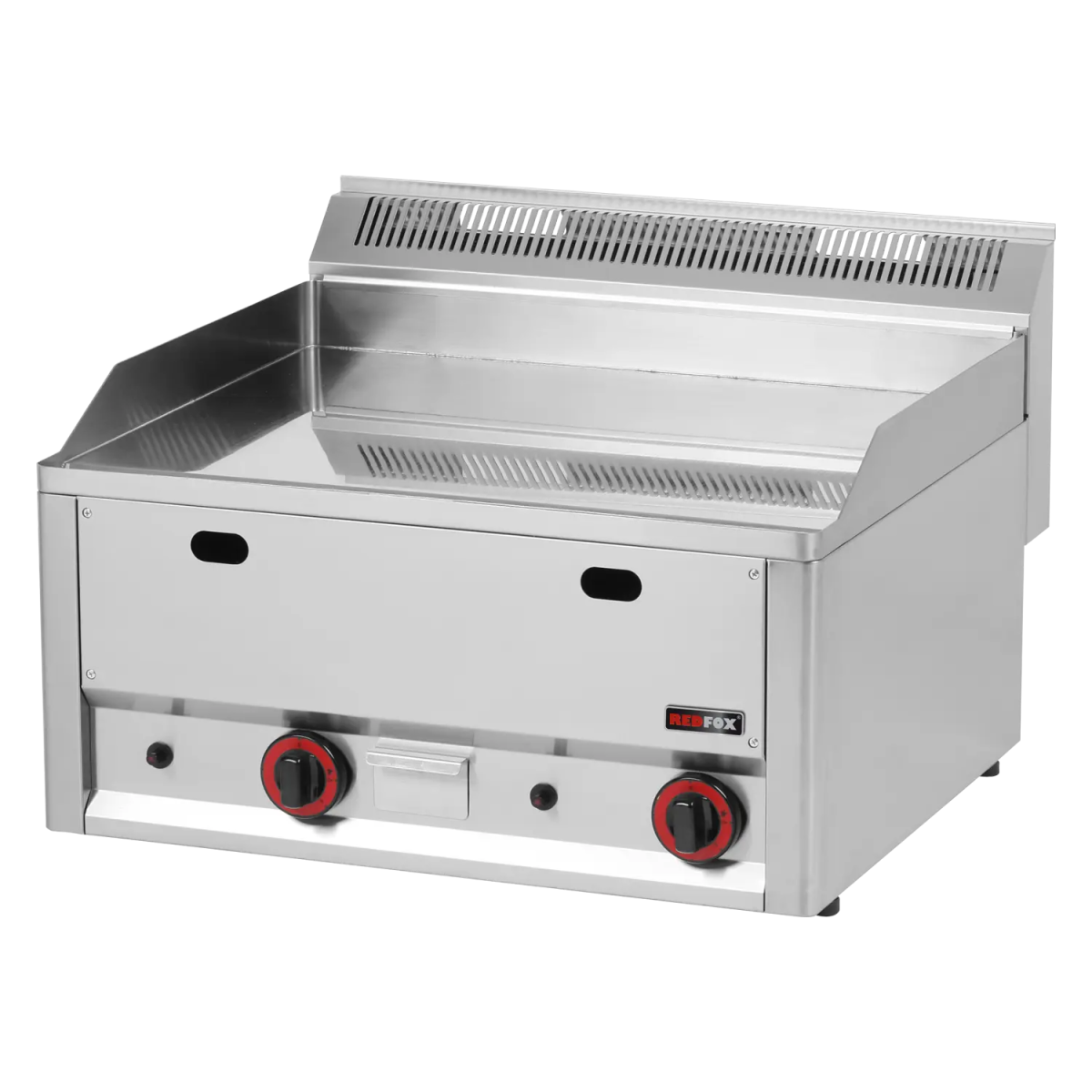 Plaque de cuisson 65×48 à gaz chromée lisse sans soubassement – FTHC 60 GL – Redfox