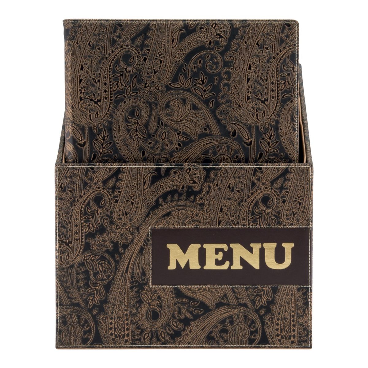 Carte Menus de la gamme Design A4 (x10) plus BOX, 1 double insert inclus avec chaque menu (présente 4 pages A4) – Securit
