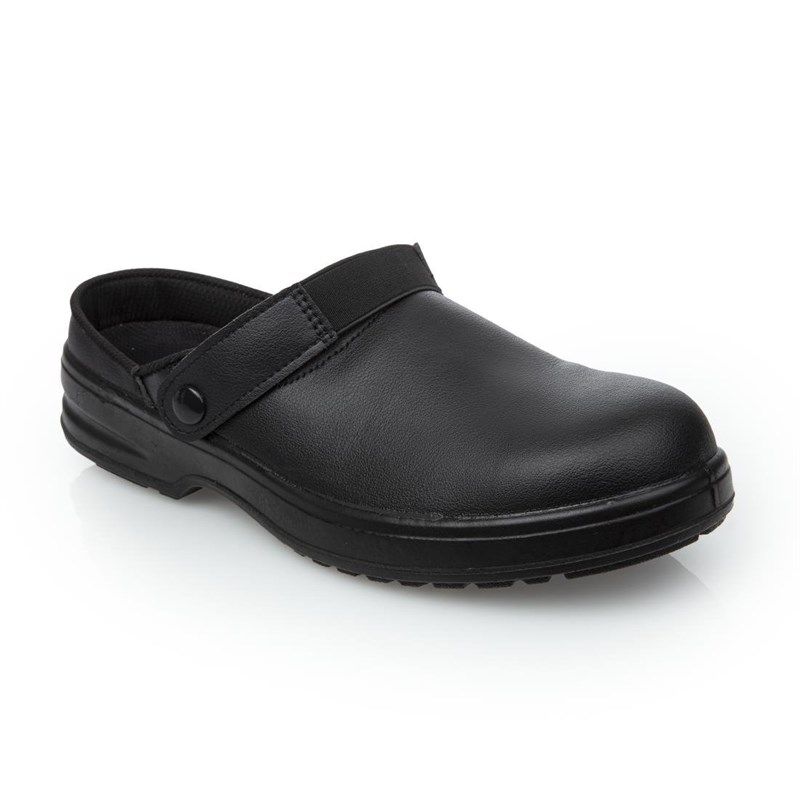 Sabots de Cuisine de Sécurité Cryzon Noirs – Slipbuster Footwear