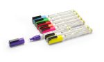 Feutres à craie 3 mm 1 blanc 1 rouge 1 bleu 1 vert 1 jaune 1 violet 1 orange et 1 rose - Hendi – Image 4