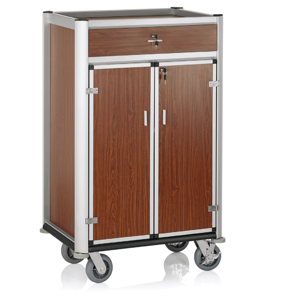 Chariot d’alimentation pour minibar en Aluminium L 840 mm l 600 mm H 1350 mm 1 – Was Germany