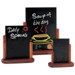 Ardoises de table finition acajou Securit - 20 x 15 cm – Image 2