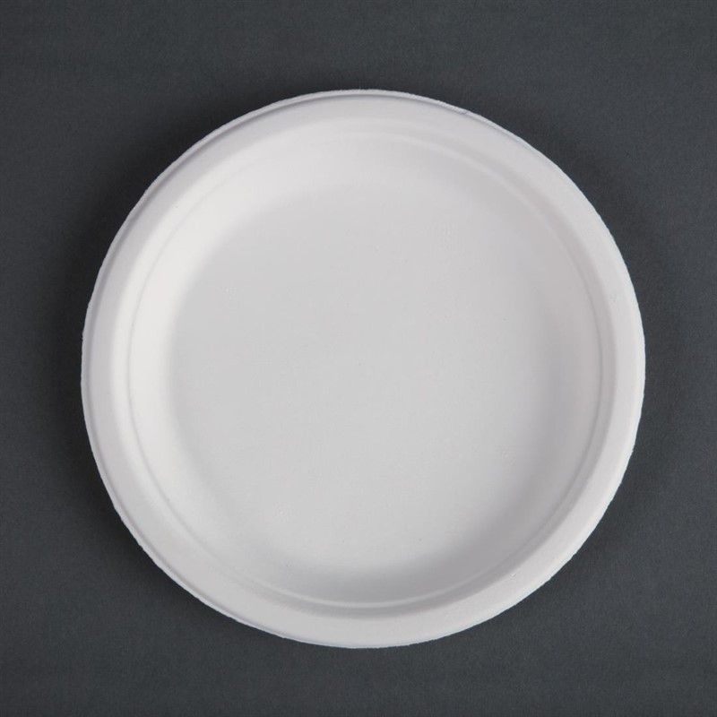 Assiette en Bagasse Ø 17,9 à 26 cm - Lot de 50 - Fiesta Green – Image 1