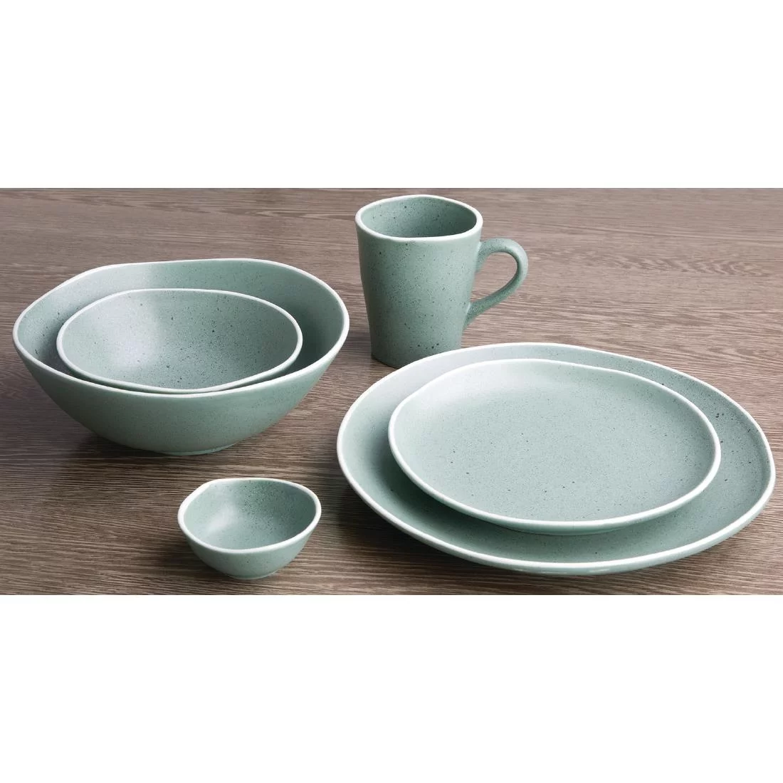 Assiette Plate 205 mm Chia - 3 Couleurs - Boîte de 6 - Olympia – Image 1