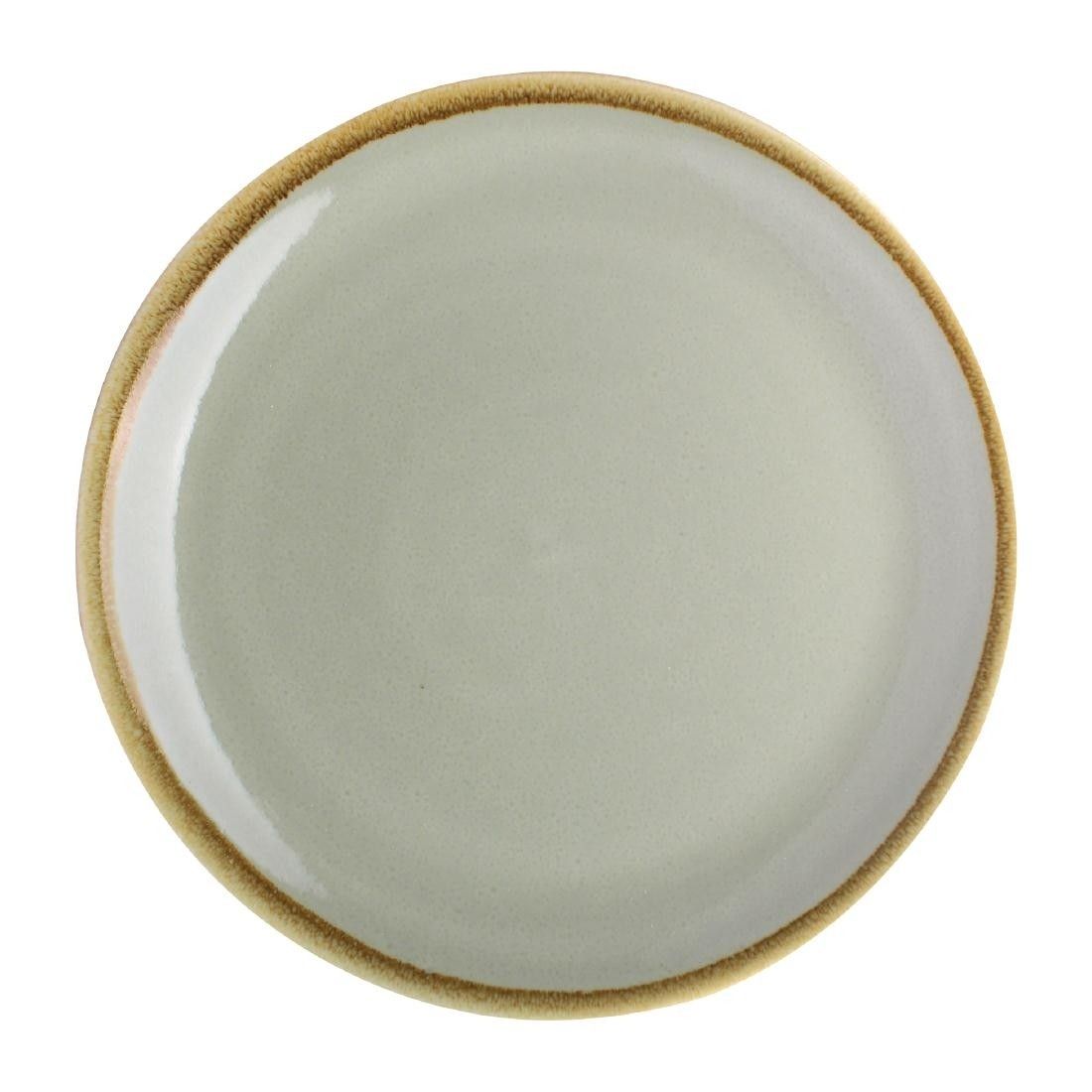 Assiette Plate Ronde Couleur Mousse 230 mm – Lot de 6