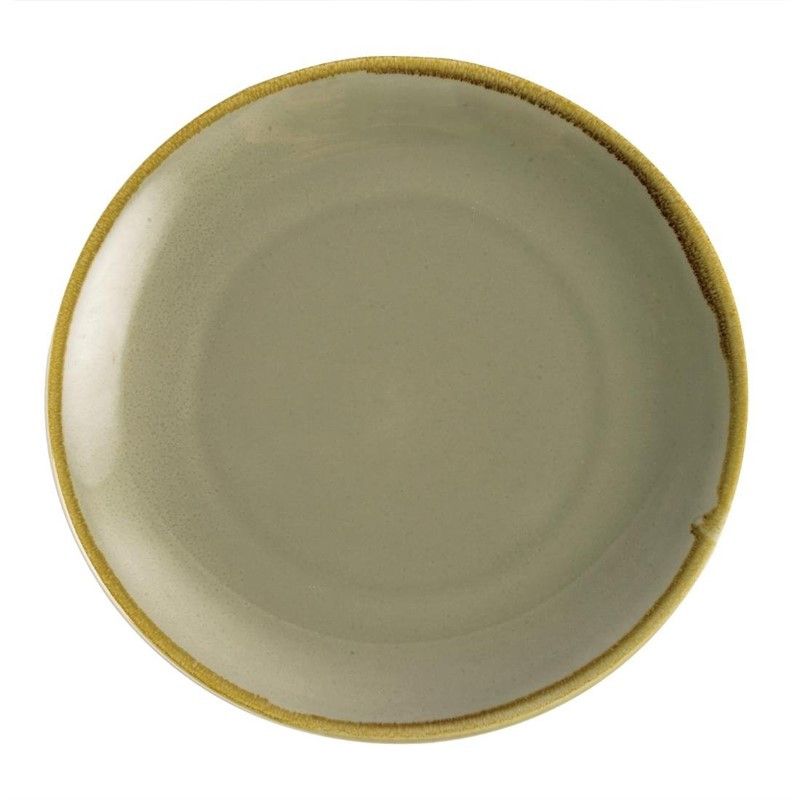 Assiette Plate Ronde Couleur Mousse Kiln 280 mm - Lot de 4 - Olympia – Image 1