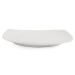 Assiettes Carrées Bords Arrondis Blanches 240(L)mm Lot de 12 Olympia – Image 2