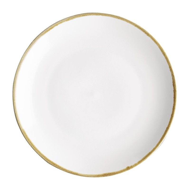 Assiettes Plates Rondes Couleur Craie Kiln 280mm - Lot de 4 - Olympia – Image 1