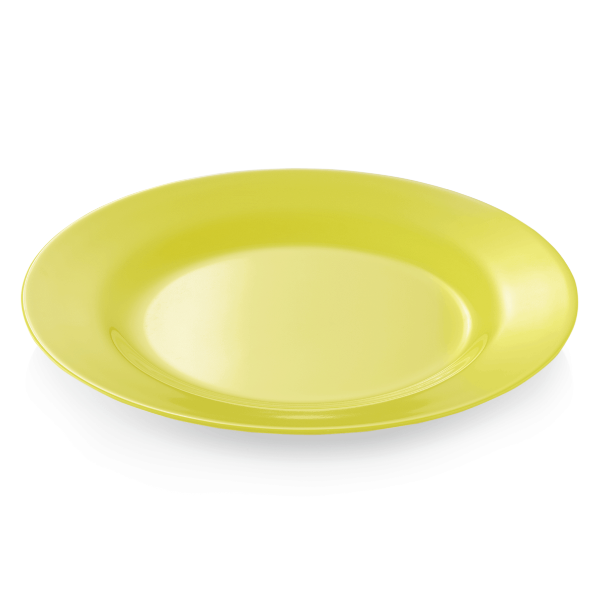 Lot de 12 Assiettes en Mélamine jaune Ø 230 mm – Was Germany