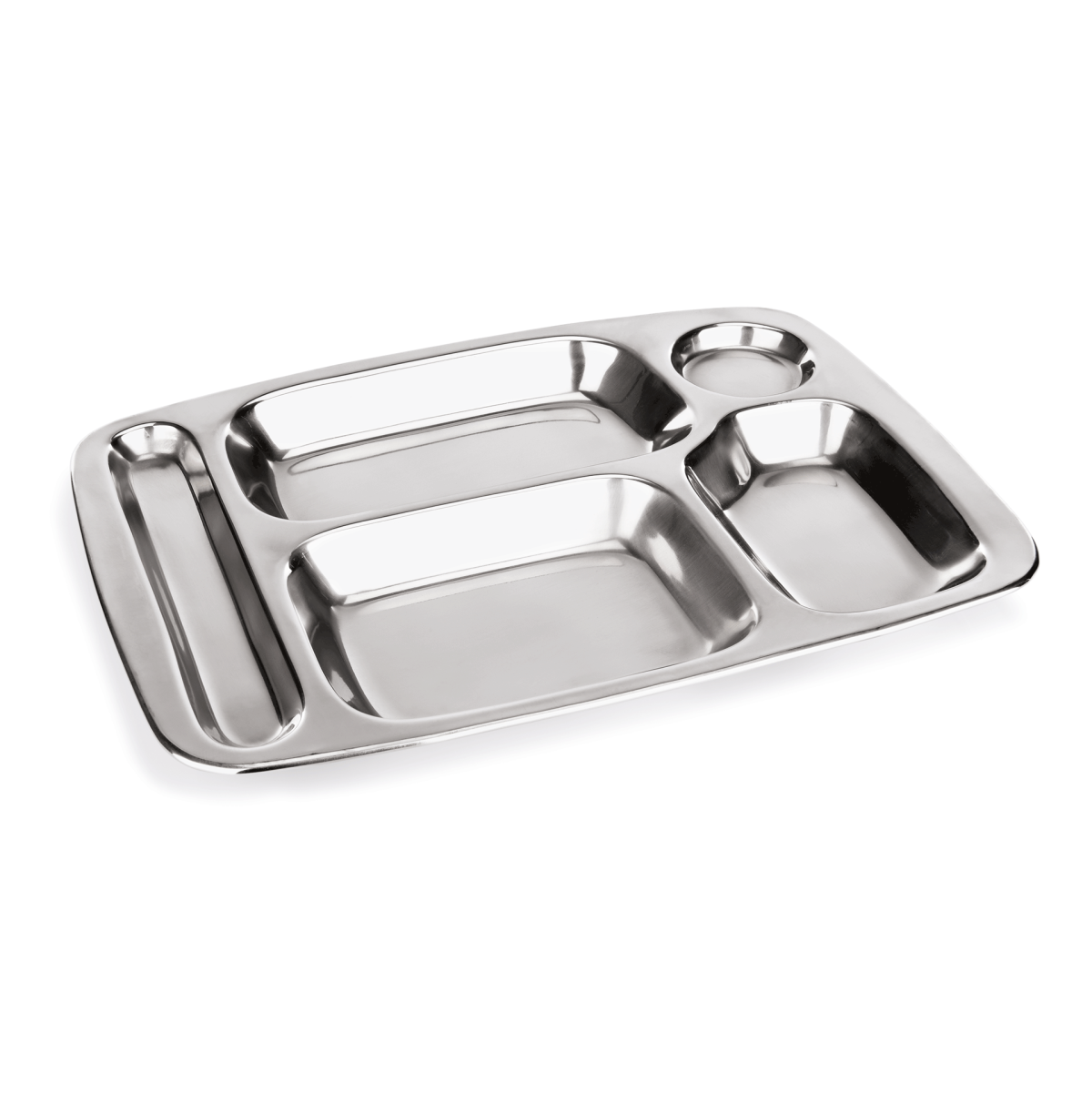 Plateau a compartiments en Acier au nickel-chrome L 365 mm l 265 mm – Lot de 6 – Was Germany