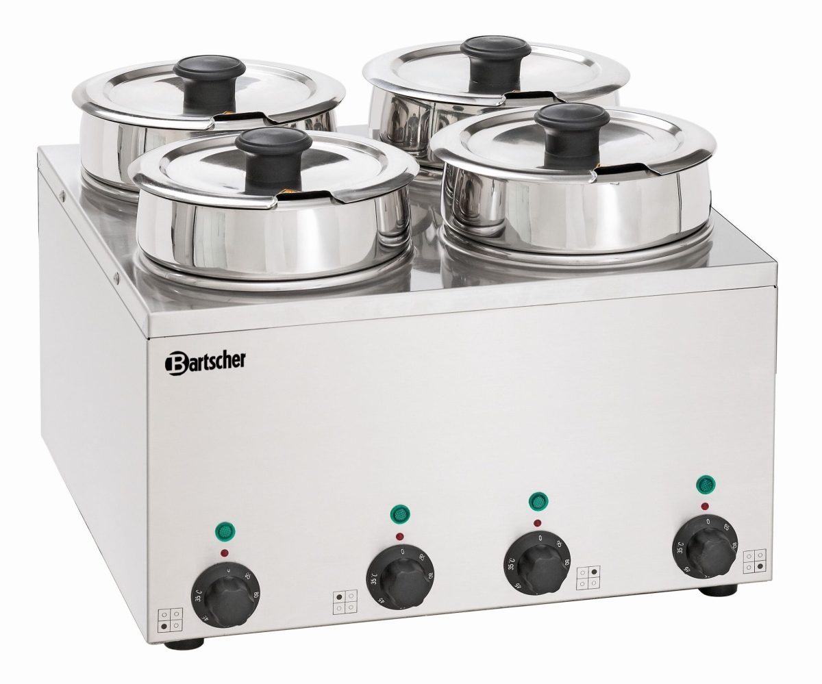 Bain Marie à Sauce Professionnel – 4 x 3,5 L – Bartscher