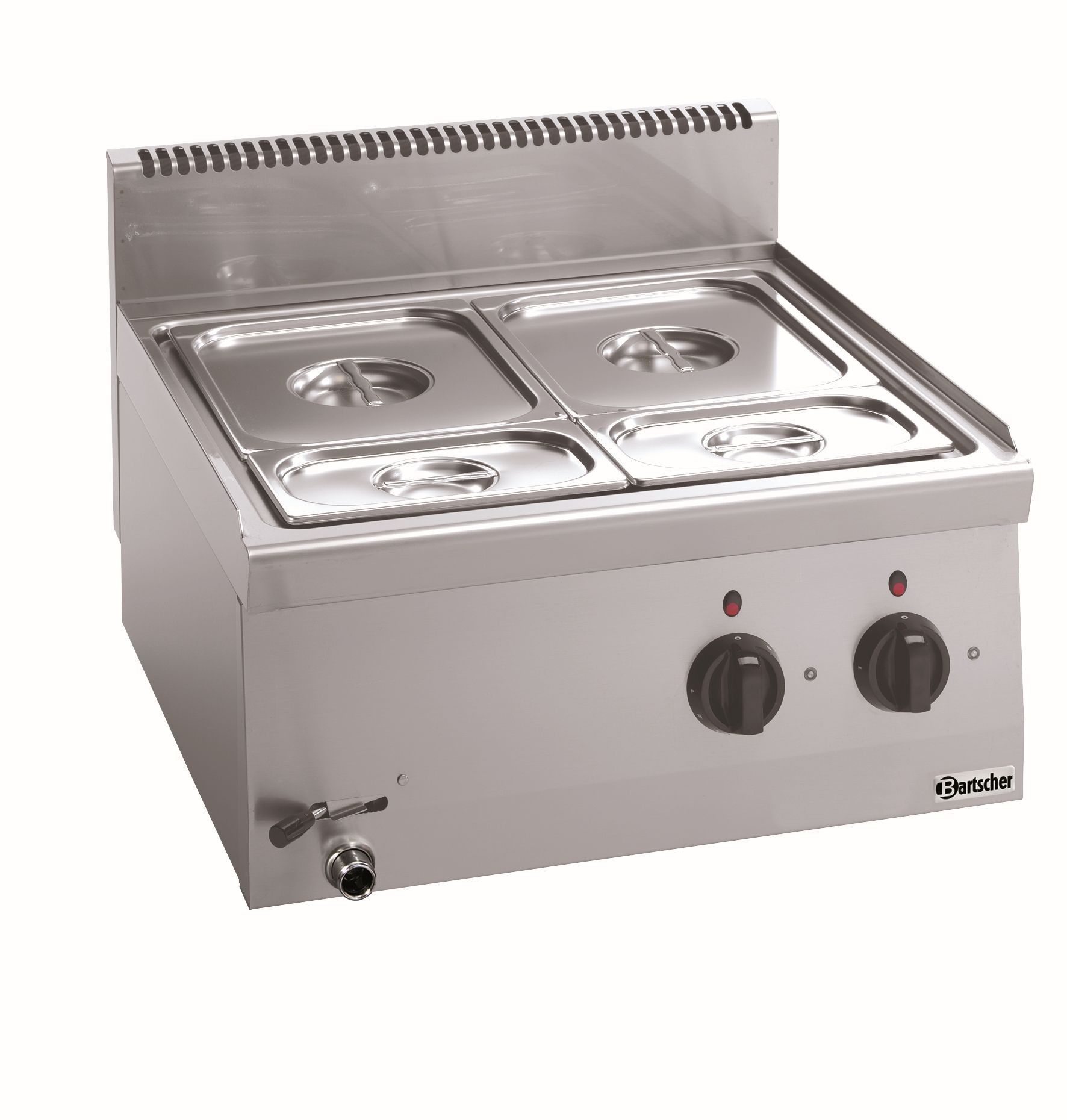 Bain-marie Bartscher 1 x GN 1/1 et 2 x GN 1/4 - Bartscher – Image 1