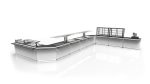 Base de Buffet Chaud Cuve en Verre - 1300x600 mm - SAYL – Image 2