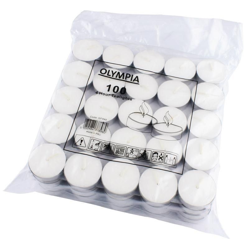 Bougies Chauffe-Plat 4 heures Lot de 100 - Olympia – Image 4