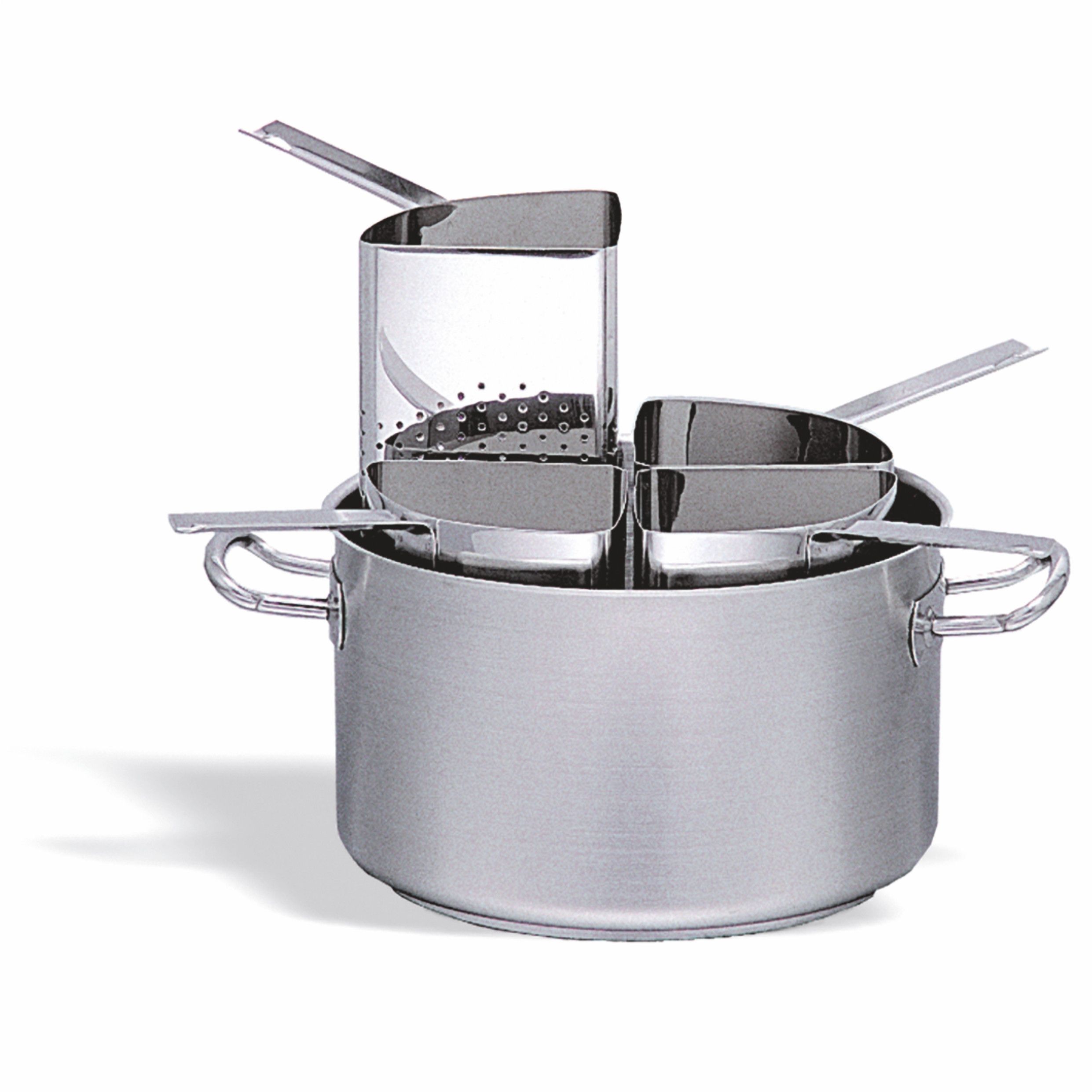 Braisière avec 4 Cuit-Pâtes en Inox 35 à 40 cm - Pujadas – Image 1