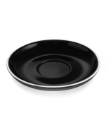 Lot de 6 Soucoupes Espresso Doppio Noire en Porcelaine Ø 155 mm - Was Germany – Image 2