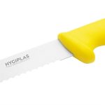 Couteau Pro à Trancher Denté Jaune 255 mm - Hygiplas – Image 3