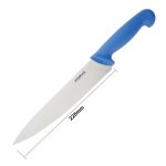 Couteau de Cuisinier Professionnel Bleu 215 mm - Hygiplas – Image 5
