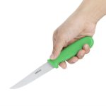 Couteau Pro à Légumes Vert 100 mm - Hygiplas – Image 4