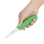 Couteau d'Office Vert Professionnel 90 mm - Hygiplas – Image 4