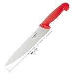 Couteau de Cuisinier Professionnel Rouge 215 mm - Hygiplas – Image 5
