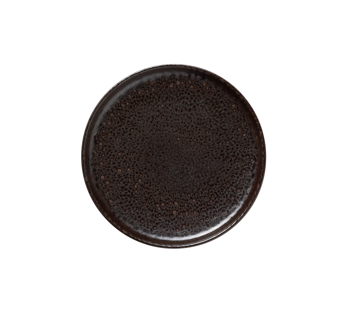 Lot de 6 assiettes en Grès Marron métallisé H 30 mm Ø 220 mm 1 – Was Germany