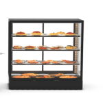 Vitrine Chaude 4 faces Série Sahara Integra base 100 - Accès Frontal et Arrière - 3 Etagères - Sayl