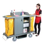 Chariot de nettoyage avec portes – Image 4