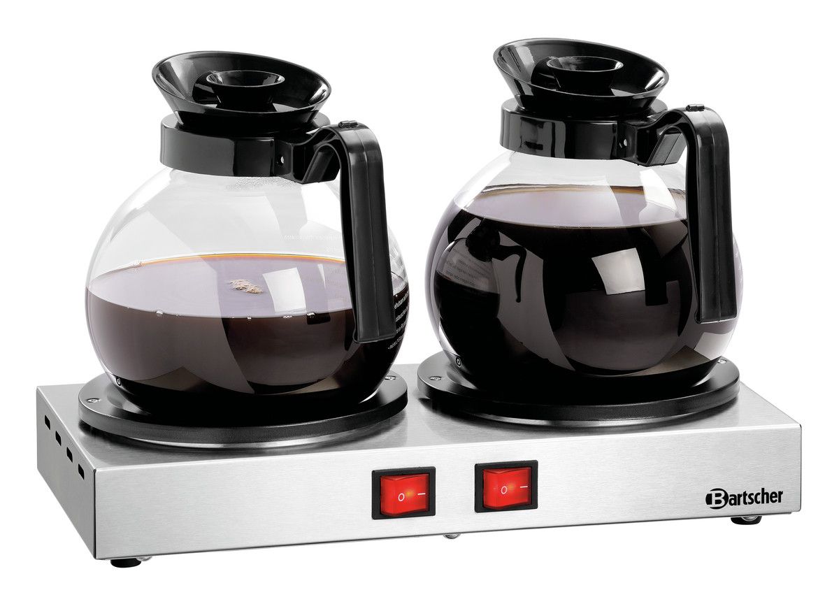 Chauffe-café 2 plaques – diamètre 110 mm – acier inoxydable – Bartscher