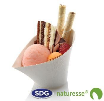 Coupelle à Glace en Pulpe de Cellulose 12x9 cm - SDG - Lot de 400 – Image 3